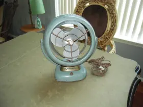 D16cl-158 Vornado Vintage Fan Model Metal Mint Green 2 Speed -rare- D50