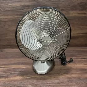 Fa1-0003-13 Vornado Silver Swan Brushed Nickel Vintage Oscillating Fan Chrome