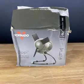 Fa1-0007-82 Vornado Zippi Personal Desktop Fan 6.25 Inch Graphite Gray Open Box