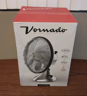 Fa1-0060-13 Vornado Silver Swan 3-speeds Vintage Oscillating Air Circulator Fan
