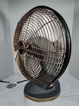 Fa1-0061-102 Vornado Silver Swan Alchemy Oscillating 3-speed Vintage Fan - Gunmetal Gray Gold #2
