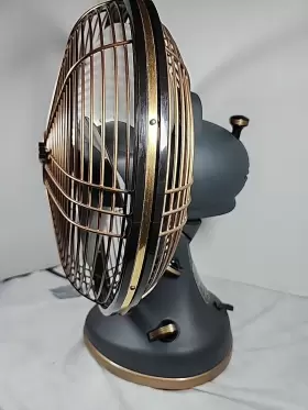 Fa1-0061-102 Vornado Silver Swan Alchemy Oscillating 3-speed Vintage Fan - Gunmetal Gray Gold #3