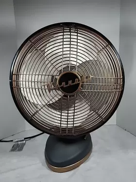 Fa1-0061-102 Vornado Silver Swan Alchemy Oscillating 3-speed Vintage Fan - Gunmetal Gray Gold