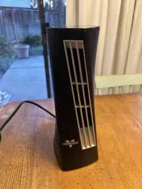 Fa1-0091-06 Vornado Helix 2-speed Oscillating Personal Tower Fan Black 11.7x4 Inches