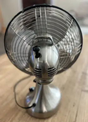 Fa1006006 Vornado Silver Swan S Vintage 3-speeds Oscillating Fan Stainless Steel Heavy #3