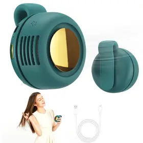 Vywmna-0608 Vywmna 739757193658 Portable Silent Mini Bladeless Fan 3-speed Clip-on Green