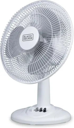 Bfdt12sw W Appliance Black Decker Desk Fan For Home And Office 12 Inch With 3 Speed Settings Oscill