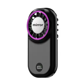 Pr03 W&o Portable 5 Speeds Personal Handheld Fan Usb Rechargeable Mini Fans With Mirror