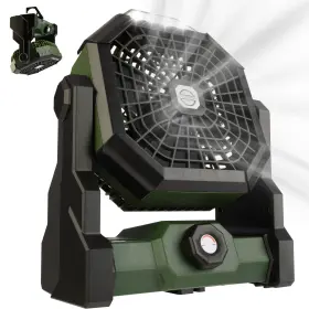 75-cmp1135 Wakeman Camping Fan With Tent Light Rechargeable Battery Operated Portable