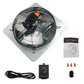 Wa2489454ur Waltyotur Aluminum 12 Inch Wall Mounted Shutter Exhaust Fan High Speed With Controller 1620rpm