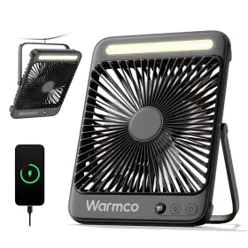 15-48h Warmco 971708067043 20000mah 8-inch Portable Camping Desk Fan Working Hours Ultra-thin