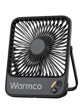 10-24h Warmco 971708067784 10000mah Portable Travel Fan 7-inch Runtime Ultra-thin Digital Disp