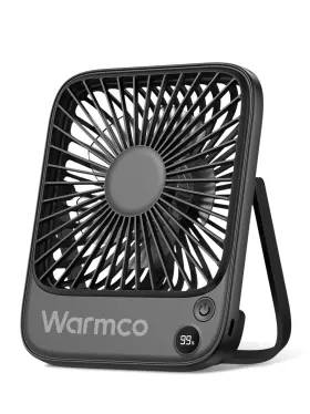Warmco 971708069658 Portable Travel Fan 5000mah Ultra-thin Rechargeable Battery Operated Small D