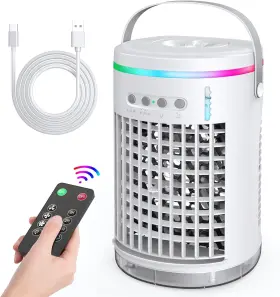 B0brn2l1l5 Wavego Portable Air Conditioners Fan 1400ml Evaporative Mini Conditioner Wit