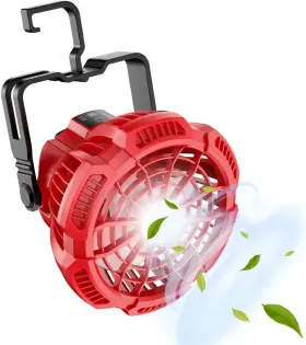 Mwq-fc-103 Waxpar Camping Fan For Milwaukee Cordless Jobsite Usb Tent With Led