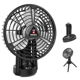 Wbwissblue 783710424563 Operated Fan 10400mah Auto Swing Rechargeable For Camping Desk