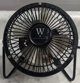 1002wp Westpointe Mini 4 Inch Metal Personal Fan Electrical High Velocity Black 120v