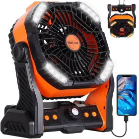 X26a Westtree 20000mah Battery Powered Fan Camping Essentials Portable Oper