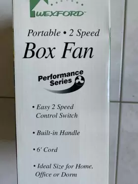 S-9pb Wexford Premium Fans 10-inch 2 Speed Portable Personal Box Fan For Home/office/kitchen/dorm Etc #2