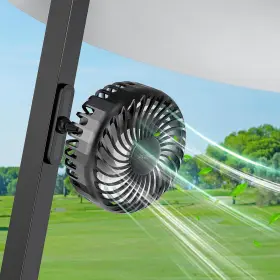 Wt-f1-m04x Wiiki-tech A2c Golf Cart Fan Rechargeable Magnetic Base Battery Operated Portable 3 Spe
