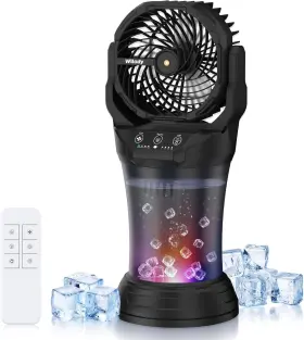 Wilody 744759759313 Misting Fan Portable Camping 42800mah Battery Powered With Remote Control