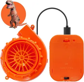 Wja 445041140163 Mini Blower Fan For Dinosaur Costume Orange Upgrade Inflatable Fans Rep
