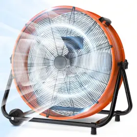 8900 Wock 445010051094 24 Inch Industrial Drum Fan 3-speed Cfm High Velocity Air Mover For Wareh