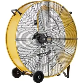 Scfs01 Wock 30 Inch 3 Speeds Drum Fan In Yellow With 1/3 Hp Powerful Motor 5 Wheels