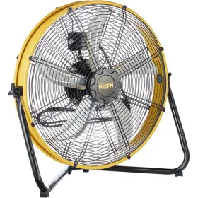 Scfs06 Wock 20 Inch 3 Speeds Heavy Duty Shroud Floor Fan In Yellow With 1/4 Hp Powerful