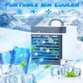B0c6m4yxyk Wolmund Portable Air Conditioner Upgraded Mini Personal Cooler Fan With Anti-leakag #2