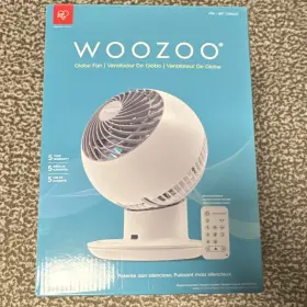 1254630 Woozoo Globe Fan Multi-directional Oscillation Remote Touch Panel White