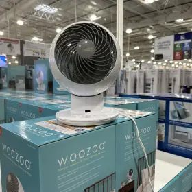 2354607 Woozoo Globe Multi-directional 5-speed Oscillating Fan With Remote - White