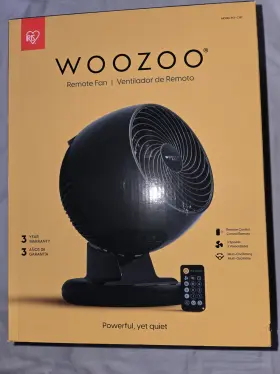 Pcf-c18t Woozoo Oscillating Fan Vortex Remote Equipped 7-in-1 With Timer Black