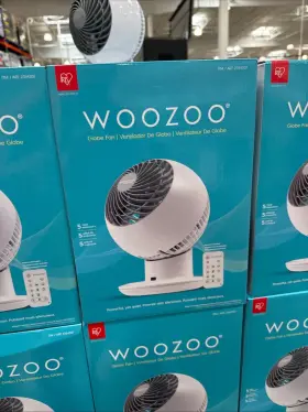 Pcf-g3rc-c1 Woozoo Table Fan White Multi-directional Oscillation Remote Touch