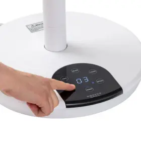 Stf-360dc Woozoo 360 Pedestal Fan Air Circulator Oscillating Remote Control White #3