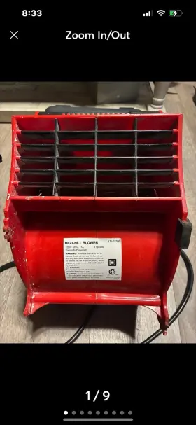 77700 Workforce K Tool International Big Chill 3 Speed Blower
