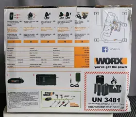 Wx095l Worx - Nitro 20v Power Share Cordless 9 Inch Work Fan With Battery And Charger #3