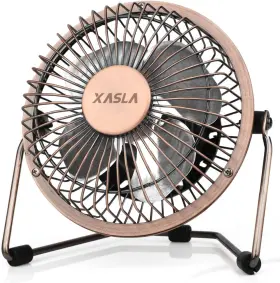 F405 Xasla 313052356309 4 Inch Small Usb Desk Fan Mini Quiet With Metal Construction And Strong