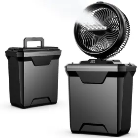 Xaf6201 Xasla 10 Inch Portable Misting Fan 20000mah Rechargeable Battery Operated