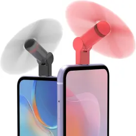 Xnmbcre 824381722616 Type C Mini Fan 2 Pack 180 Rotating Portable Usb-c Cool Compact Black