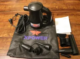 Xpower 848025039052 A-2 Airrow Pro Air Duster Electric Blower With Bag Attachments Computer