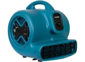X-600a-blue Xpower 1/3hp Air Mover - 2400cfm 3.8amps 4 Positions With Daisy Chain