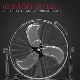92024 Xtremepowerus 24 Inch Industrial Fan High-velocity Flow Floor Rolling Drum Sh #2