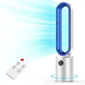 Bw-302y-dc Xwlai Bladeless Tower Fan 38 Inch Quiet With Remote 24 Speeds 12h Timer 6