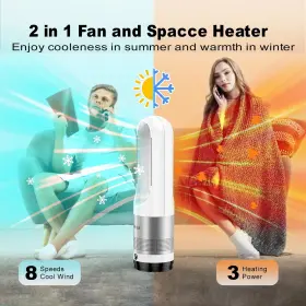 Xwl-18 Xwlai Bladeless Heater And Fan Combo 22 Inch Tower With Remote Tip-over Ove #2