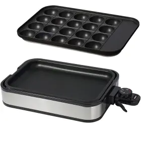 Yamazen Yha-w100 S Removable Hot Plate With Takoyaki And Flat Yh