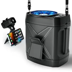 Yamokizy 731723616895 Portable Fan Rechargeable4 Speeds Strong Airflow Small Waistbattery Power