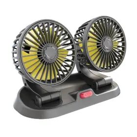 Yindxierxv 716921834494 Usb Fan For Car Dual Head Fans Cars Dashboard Truck Home Offices 5v/2a