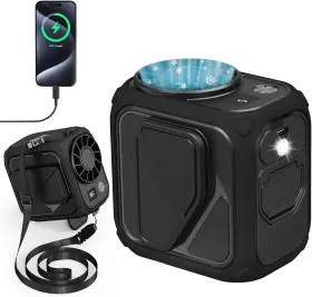 Sf20251014b0fm6w8yn7 Yiskde Rechargeable 10000mah Waist Fan Strong Airflow Mini Cooling 5 Speeds