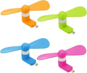 Yunlovxee 313092811806 Usb C Mini Cell Phone Fan - 4 Pack Type Small For Personal Portable